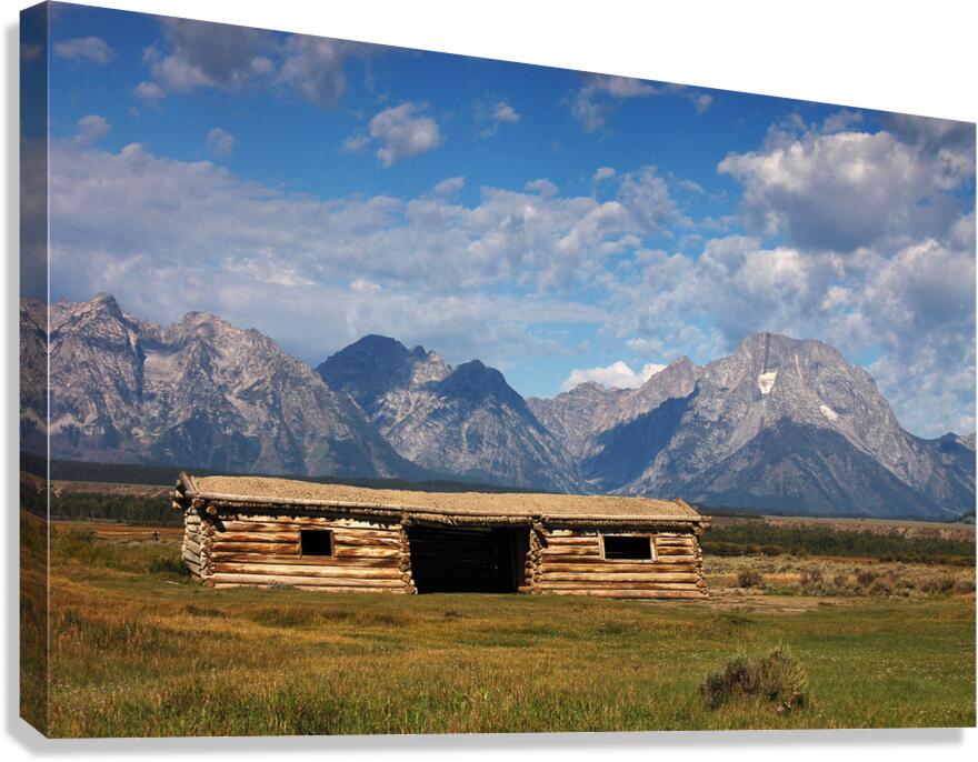 Grand Teton Cabin  Impression sur toile
