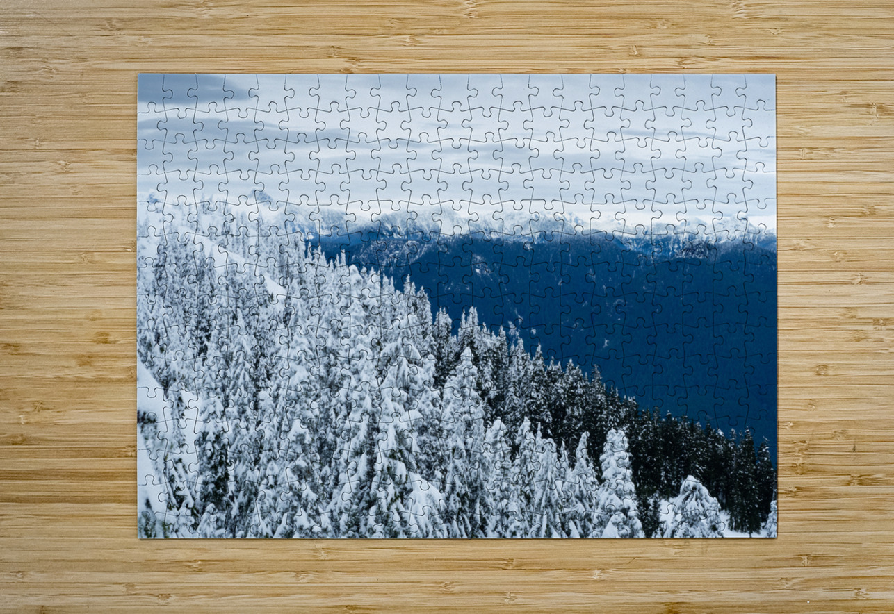 Cypress Mountain 1  HD Metal print with Floating Frame on Back